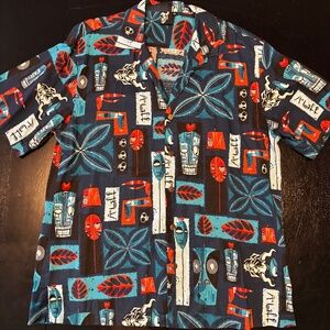 Rare Stone Brewing McBiff Tiki Escape Beer Hawaiian Shirt XL